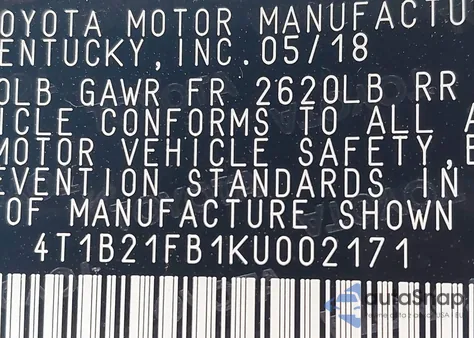 2019 Toyota Avalon Hybrid Limited из США, поврежденный, VIN 4T1B21FB1KU002171